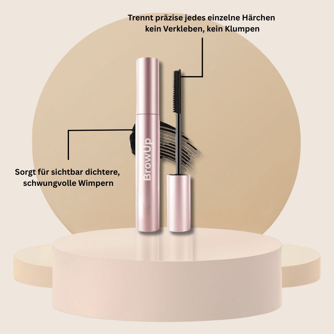 verlängert, verdichtet und pflegt die Wimpern mit intensivem Schwarzglanz